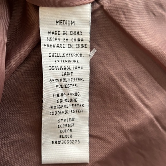 Thread and Supply pea coat. Worn a couple times. Tags removed. Dry cleaned - Picture 6 of 7